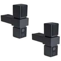 Connettore per Tubo Quadrato A T A 3 Vie, Connessione a Mensola del Profilo, 30mm x 2mm