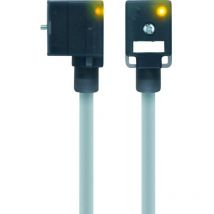 Connettore per valvola forma C Nero VC22-24.4-5/P01 Poli:2+PE bridged 8047834 Escha Contenuto: 1 pz.