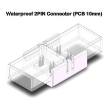 Connettore Rapido Impermeabile per Strisce Led cob e smd a 2 pin 10mm