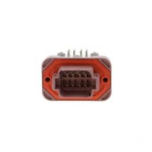 Connettore Serie DT13 Femmina 8 Vie da circuito stampato 90° Marrone