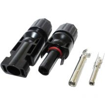 Coppia di connettori per cavi per pannello solare maschio/femmina, doppi anelli di tenuta per un migliore effetto impermeabile IP67, A301pack1