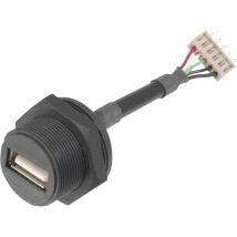 Connettore usb 2.0 IP67 Presa Da presa usb a a spina 5 poli a-usb-apfs Assmann wsw Contenuto: 1 pz.