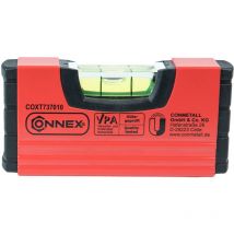 COXT737010 - Mini livello, magnetico, taglia unica, colore: Nero/Rosso - Connex