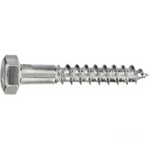 Connex - KL3148090 - Vite a testa esagonale per legno, 1.000 g, zincato, 8 x 90 mm