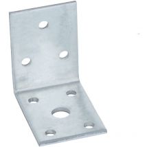 HVG2600 - Raccordo ad angolo in confezione risparmio da 25 pezzi, 50 x 50 x 35 x 3 mm, zincato - Connex