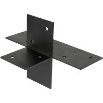 Connexion d'angle d'une Pergola avec Mètre Recouvert Noir pour poutres 9 x 9 cm modèle ouvert - Pièce