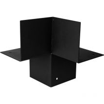 Wovar - Connexion d'angle Pergola Noir pour poutres 12 x 12 cm - Par Pièce