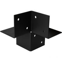 Wovar - Connexion d'angle Pergola Noir pour poutres 9 x 9 cm - Par Pièce