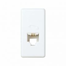 Prise téléphonique 4 connexions modèle étroit Simon 27480-34