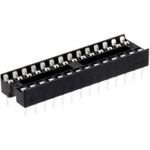 Connfly DS1009-28AT1NS-0B2 Support de circuits intégrés Pas: 2.54 mm Nombre de pôles: 28 1 pc(s) Tube C877772