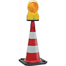 Wemas - Cono de luz estroboscopia altura doble cara led 750 mm