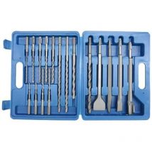BP304017 - Set di punte per trapano/scalpello sds Plus, 17 pezzi - Con:p