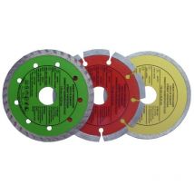 CON P Trennscheiben-Set 3-teilig Diamant für Winkelschleifer