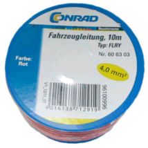 Conrad Components 606303 Cavo Per Veicoli Flry-b 1 X 4 Mm² Rosso 10 M