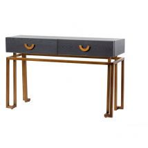 Adda Home - Consola Madera-metal Negro-dorado 120x35x77,3 Cm