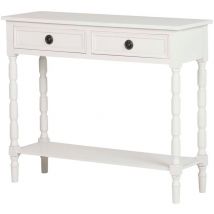 Consola Mdf Pino Blanco 90x30x75 Cm