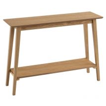 Wadiga - Consola Mesa nórdica Natural de Madera mdf, de 100x30x72 cm -