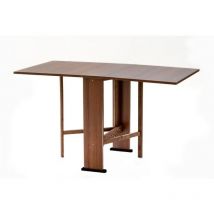 Toscohome - Consola plegable que ahorra espacio color nogal 21x74x78H cm - Misty