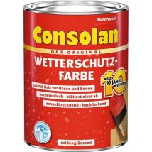 Consolan - Wetterschutzfarbe, Kaffeebraun, 2,5 l