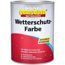 Consolan Wetterschutzfarbe 10 L Schwarz 209 Farbe Wetterschutz Holzfarbe