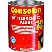 Wetterschutzfarbe Moosgrün 0,75 Ltr. - Consolan