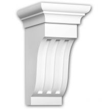 Console 119013 Profhome Élement décorative style dorique blanc