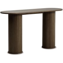 Console en bois strié ALBA – Mobilier d'intérieur – Longueur 130 cm – Largeur 40 cm – Hauteur 75 cm – Maison Aubertin