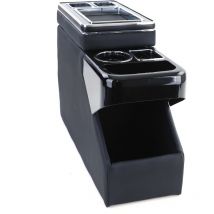 Tenzo-r - Console centrale - per vw Bus T5 7E/7F/7J/7H dal 04/2003, T6 sh/sg dal 04/2015 Transporter/Multivan - 51x18x35cm - pelle artificiale - nera