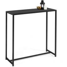 Idmarket - Console davis en métal noir mat design industriel