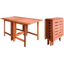 Console de table pliable en bois massif 130x60xh72 cm Impression de multiples