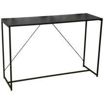 Console En Métal - Madison - L 120 X L 39 X H 79 Cm - Noir - Livraison Gratuite