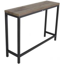 Venture Home - Console en acier et mdf Rise Plateau imitation teck