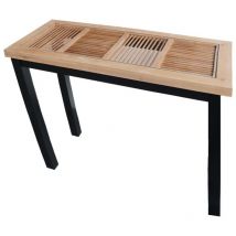 Pier Import - Console en bois et verre atelier