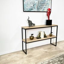 Pier Import - Console en chêne massif blanc palerme