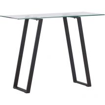 Venture Home - Console en verre et acier Horten