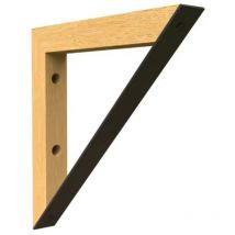 Querre murale mix bois métal triangle