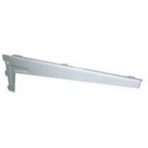 Console droite avec équerre à 3 crochets - Décor : Blanc - Longueur : 480 mm - ral : 9003 Element System