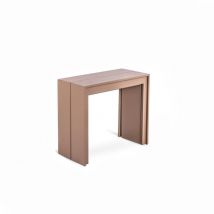 Webmarketpoint - Pinocchio - Console extensible (42,5/302,5 x 90 cm) en mdf laqué gris tourterelle
