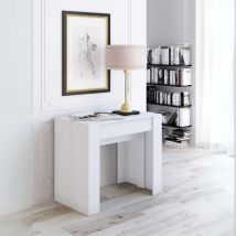 Iperbriko - Console extensible blanche 90x51,6x76,6 cm