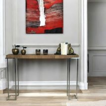 Pier Import - Console moderne chêne acier riverside