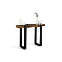 Idmarket - Console phoenix bois effet vieilli et noir