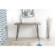 Macabane - fleur - Console rectangulaire pieds métal scandi