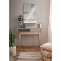 Zenzero Shop - Consolle Rosvik in finitura Grigio Seta e Grigio Perla