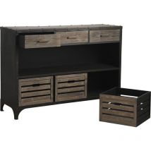 Aubry Gaspard - Console tiroir en métal Manufacture