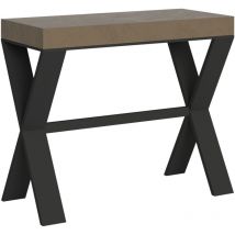 Consolle allungabile - xenia - Colore: Tortora - Dimensioni: 90x40/196