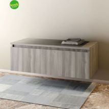 Consolle Cassettone Sospeso Mobo 100x46x30 Cm Olmo