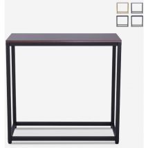 Ahd Amazing Home Design - Console d'entrée moderne en métal 80x30x75cm Nigel - Marron Noyer