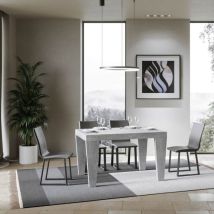 Tavolo Spimbo Cemento 90x130 Allungabile A 390 Cm