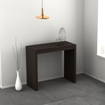 Consolle Sya allungabile colore brown marrone laccato lucido o opaco 3 mt