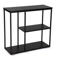 Consolle Versa in stile industriale, misure (h x l x l) 75 x 30 x 80 cm, metallo nero